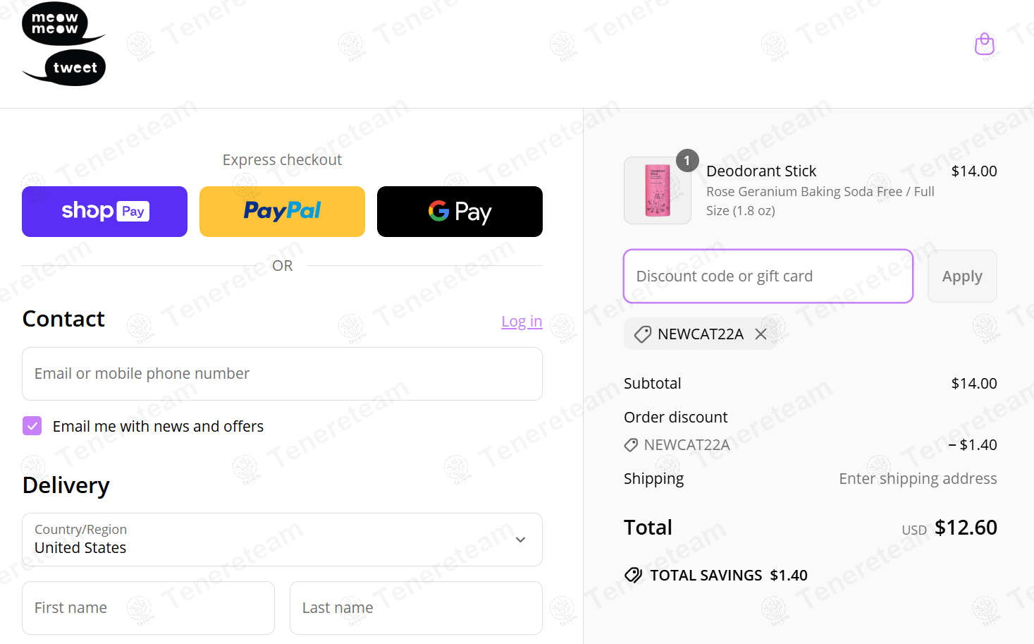 Meow Meow Tweet coupon code: 10% off with NEWCAT22A. Tested and valid as 1 year ago.