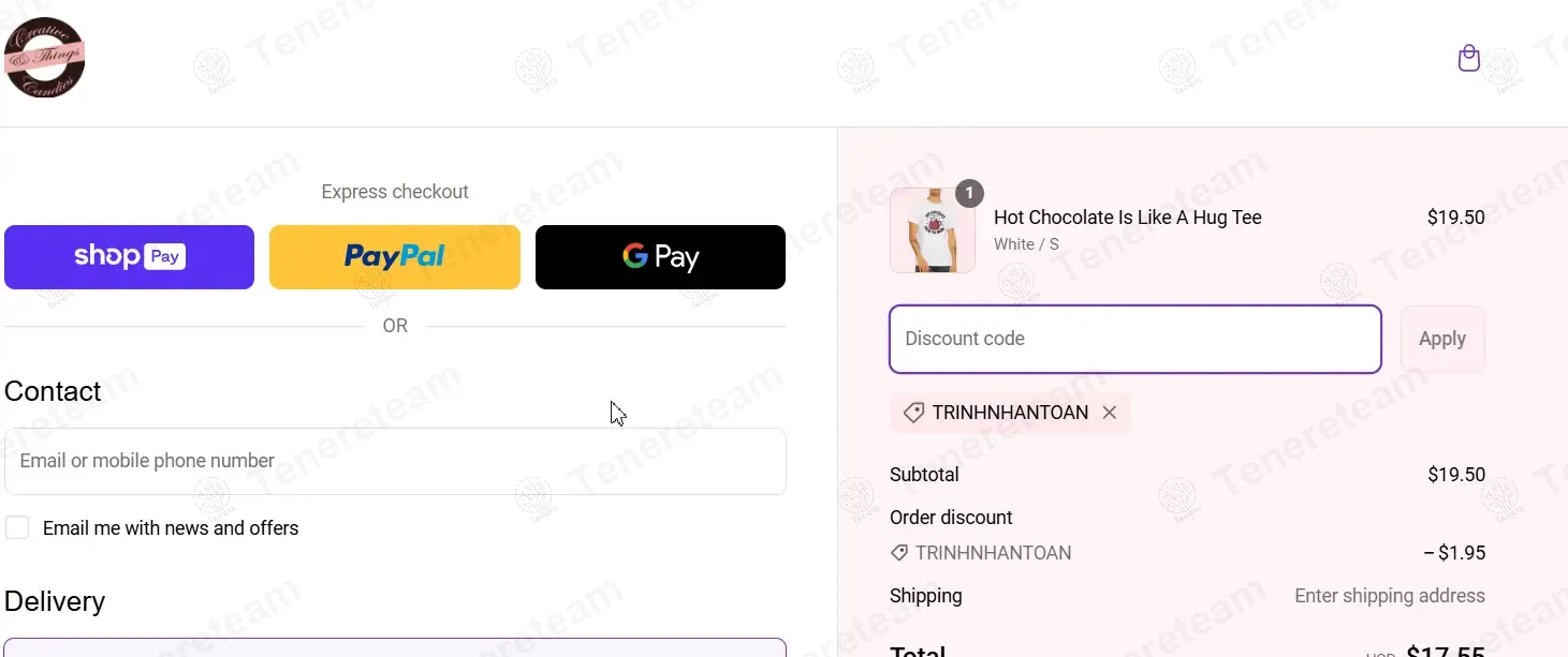 Creative Candies and Things coupon code: 10% off with TRINHNHANTOAN. Tested and valid as 1 year ago.