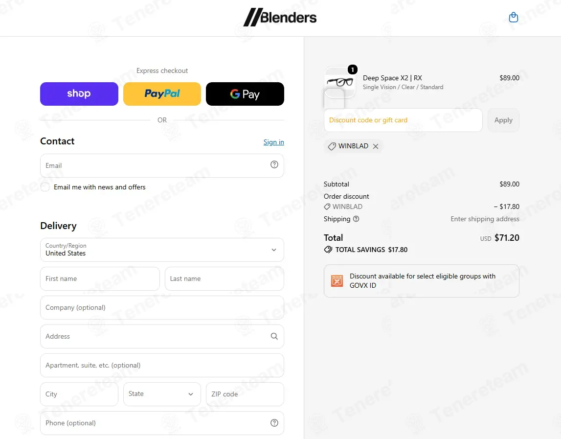Blenders Eyewear coupon code: 20% off with WINBLAD. Tested and valid as 3 weeks ago.