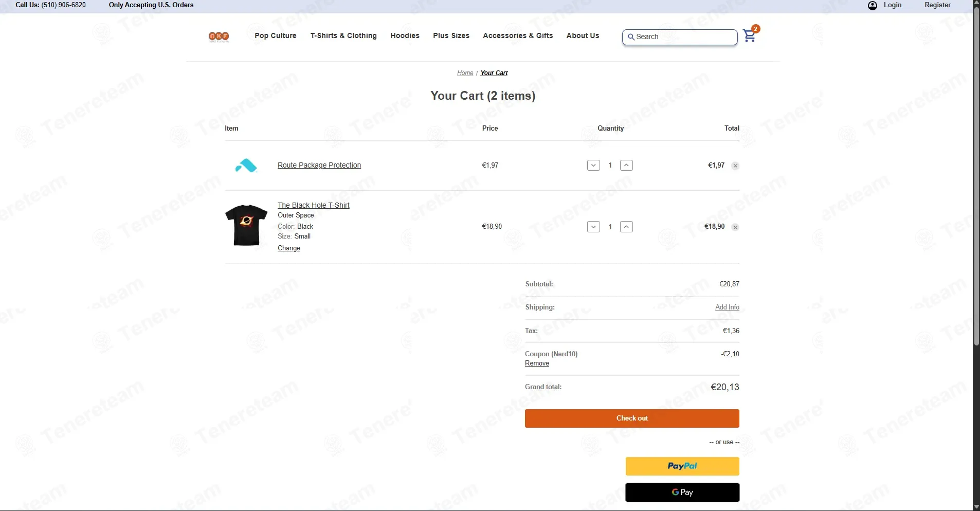 Nerdkungfu coupon code: 10% off with NERD10. Tested and valid as 3 days ago.