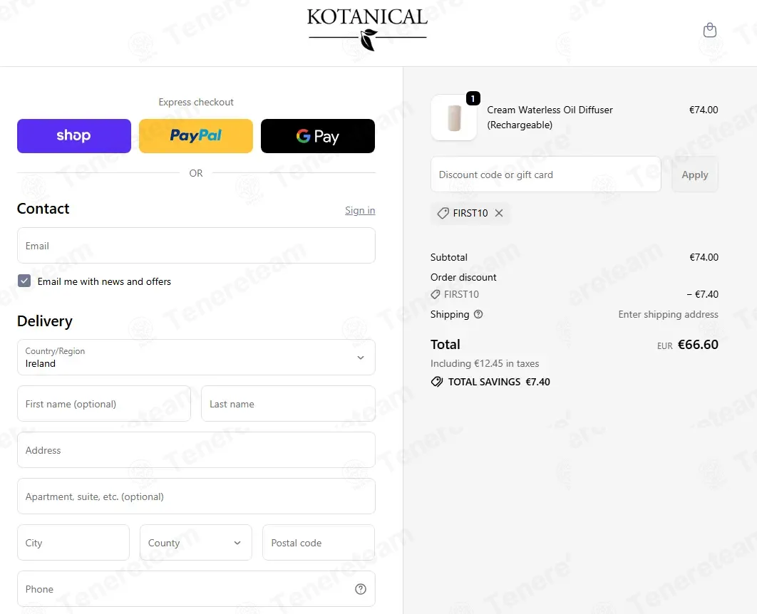 Kotanical coupon code: 10% off with FIRST10. Tested and valid as 2 months ago.