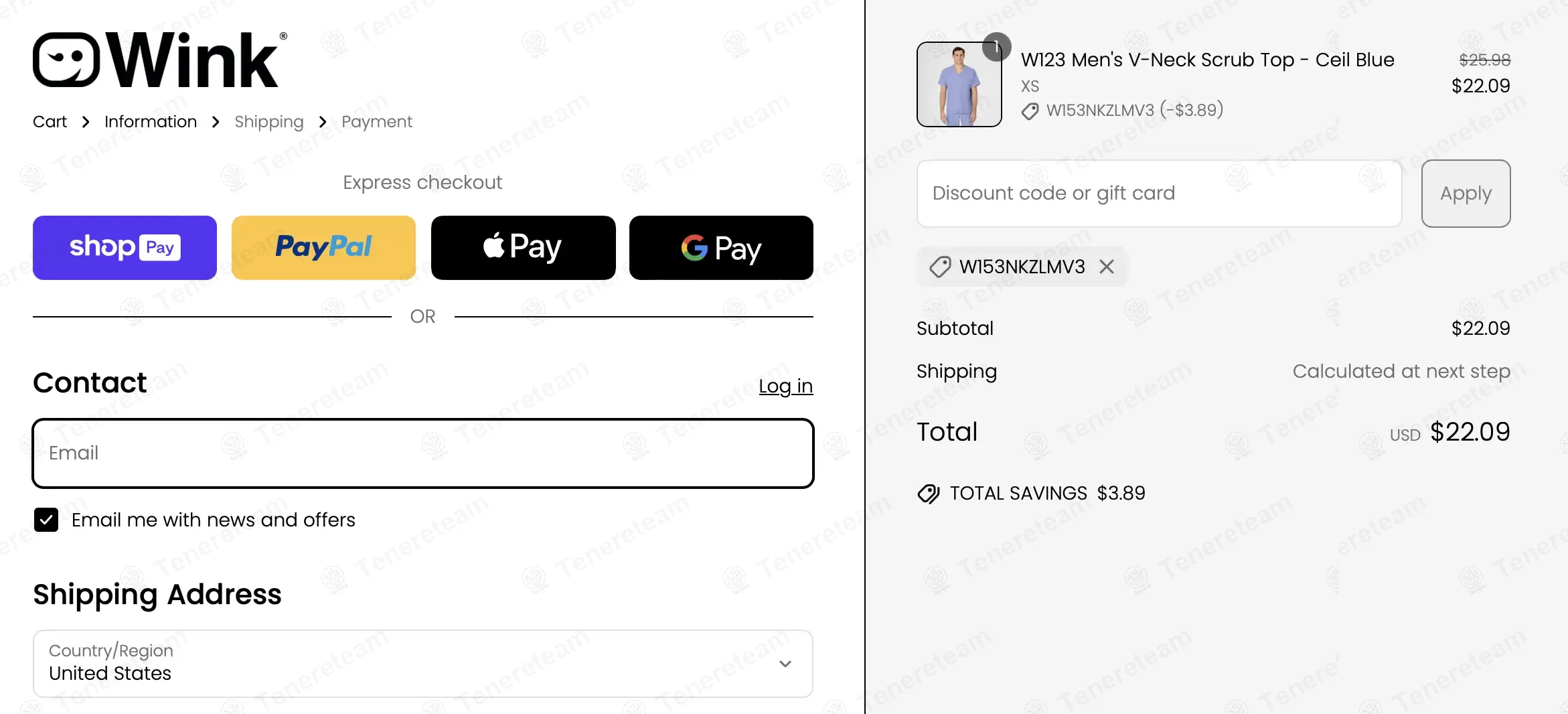 Wink Scrubs coupon code: 15% off with W153NKZLMV3. Tested and valid as 1 year ago.