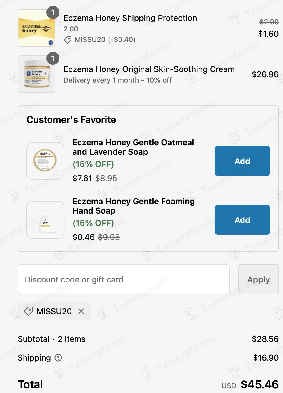 Eczema Honey Co coupon code: 20% off with MISSU20. Tested and valid as 1 year ago.