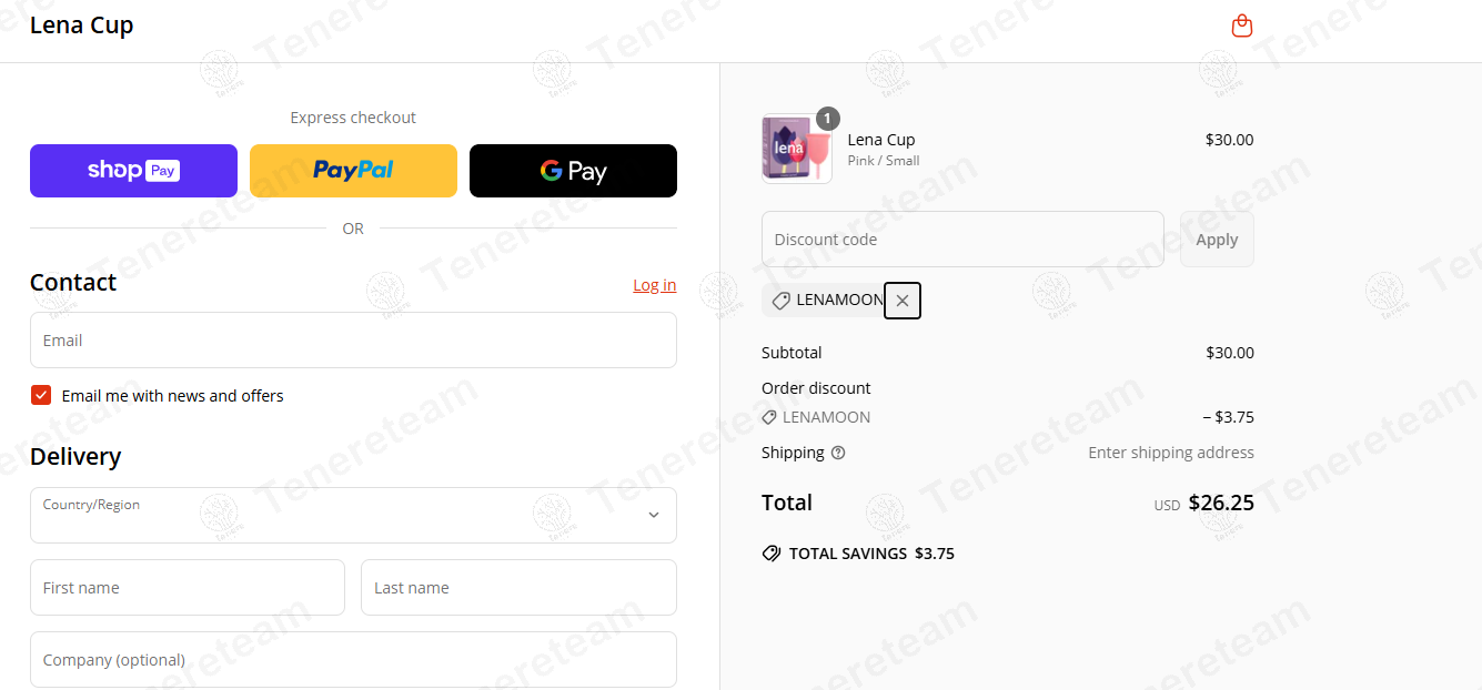Lena Cup coupon code: 13% off with LENAMOON. Tested and valid as 1 year ago.