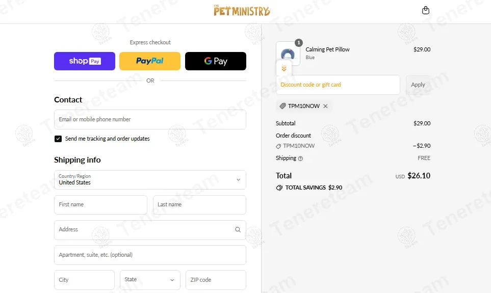 The Pet Ministry coupon code: 10% off with TPM10NOW. Tested and valid as 4 months ago.