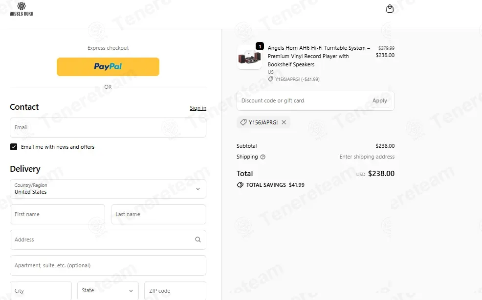 AngelsHorn coupon code: 15% off with Y156JAPRGI. Tested and valid as 1 month ago.