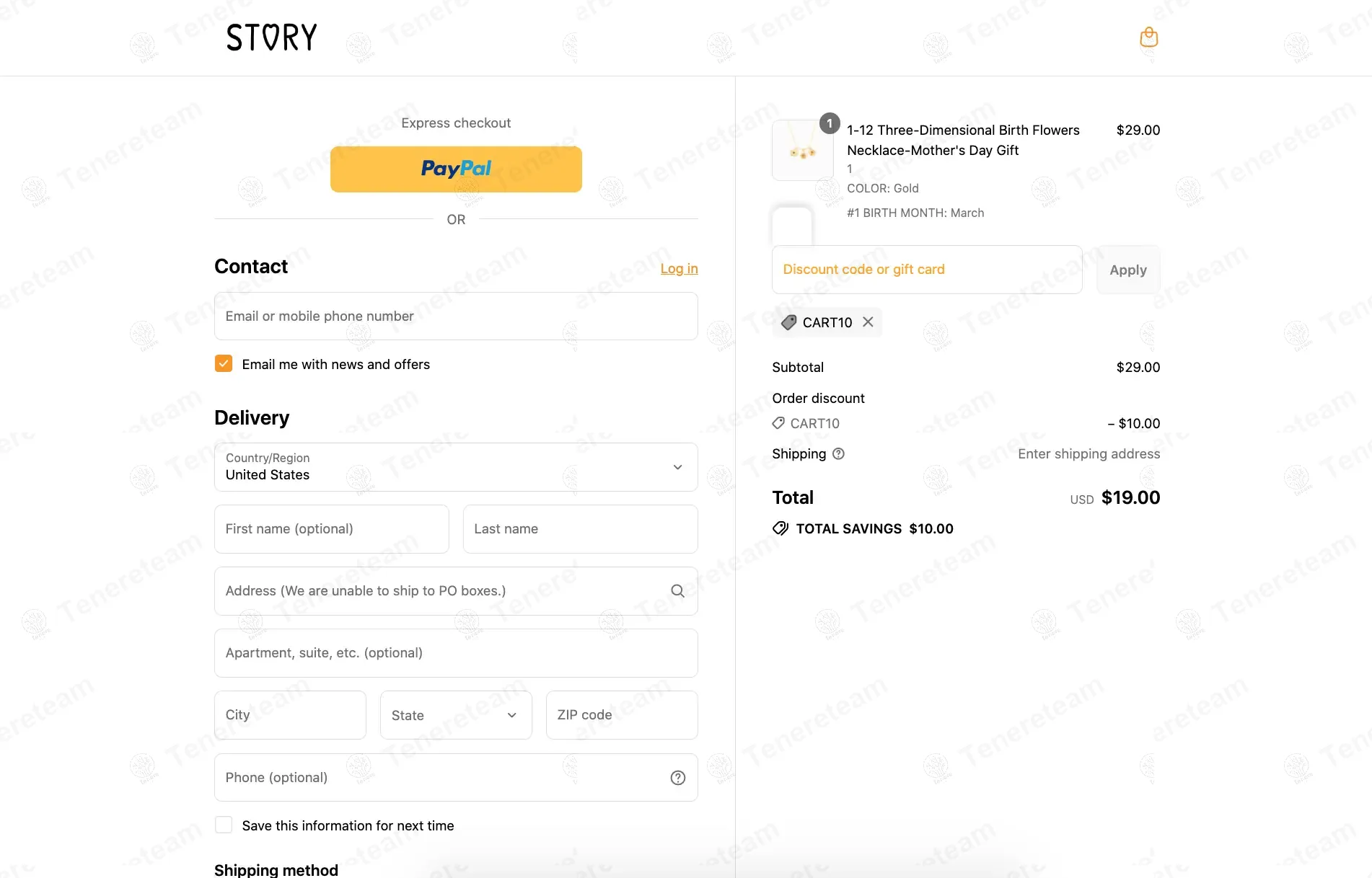 Story Jewellery coupon code: $10 off with CART10. Tested and valid as 9 months ago.