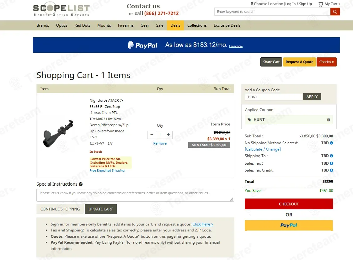 Scopelist apply coupon code