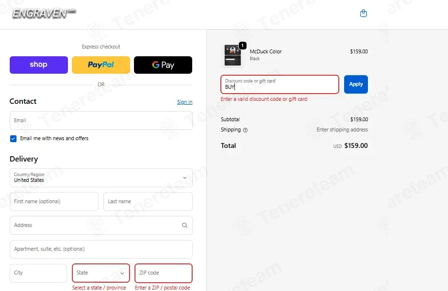 Engraven coupon code: 20% off with BUY. Tested and valid as 1 month ago.