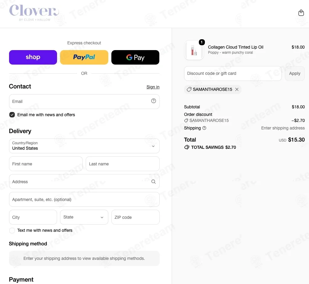Clover By Clove + Hallow coupon code verified as working at checkout