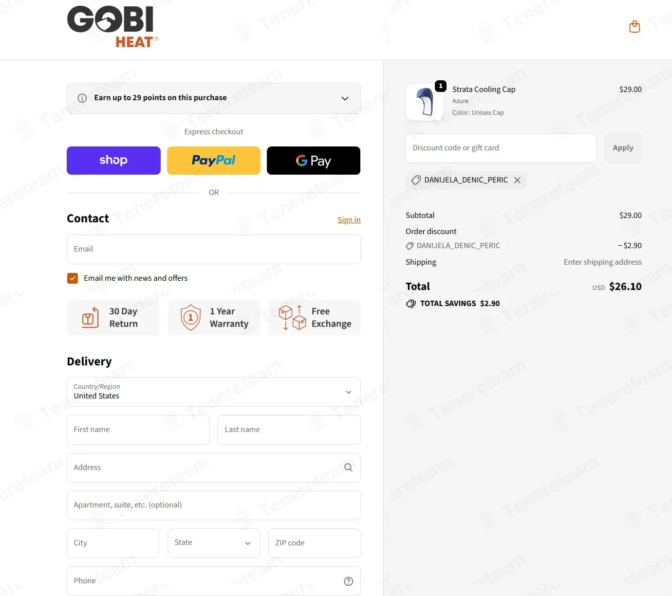 Gobi Heat coupon code: 10% off with DANIJELA_DENIC_PERIC. Tested and valid as 3 weeks ago.