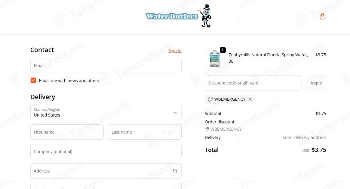 Water Butlers coupon code: Sale off with WBEMERGENCY. Tested and valid as 1 month ago.