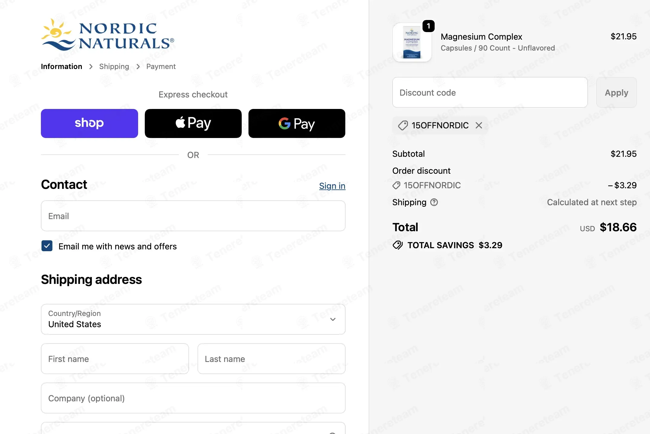 Nordic Naturals coupon code: 15% off with 15OFFNORDIC. Tested and valid as 8 months ago.