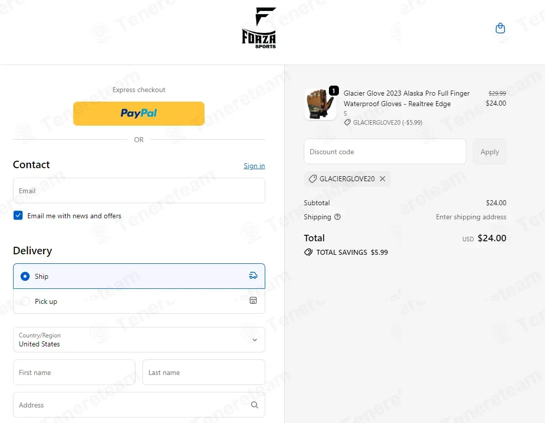 Forza Sports coupon code: 20% off with GLACIERGLOVE20. Tested and valid as 7 months ago.