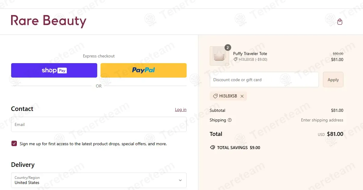 Rare Beauty coupon code: 10% off with HI3L8XSB. Tested and valid as 1 year ago.