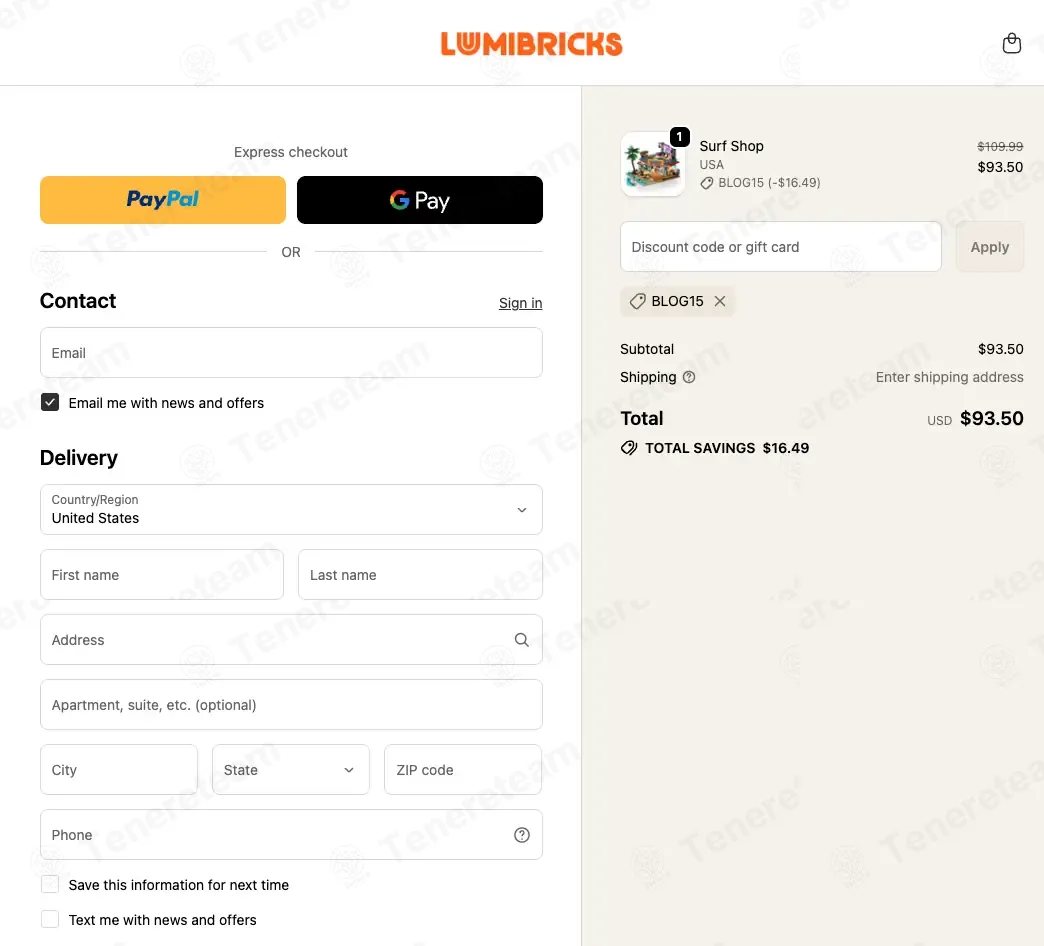Lumibricks coupon code: 15% off with BLOG15. Tested and valid as 3 weeks ago.