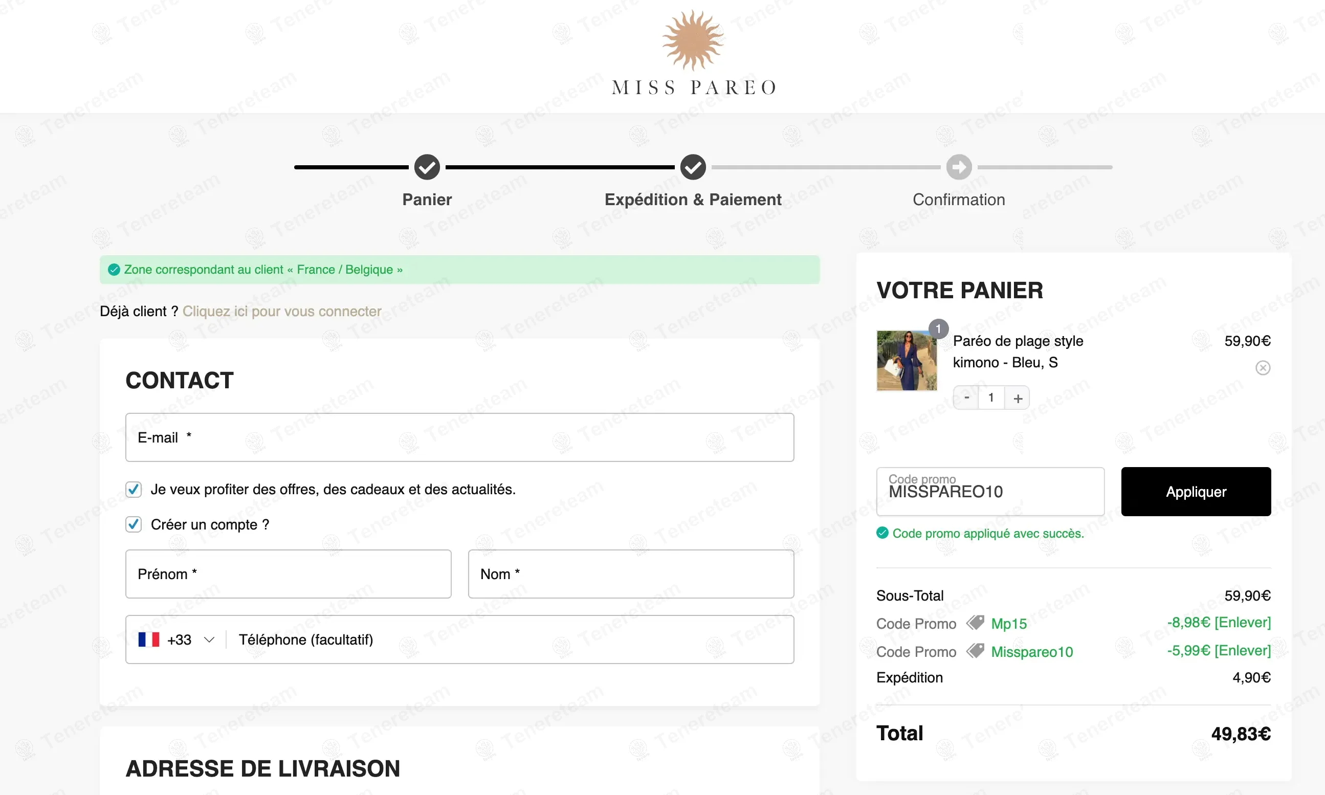 Miss Pareo coupon code: 10% off with MISSPAREO10. Tested and valid as 1 year ago.