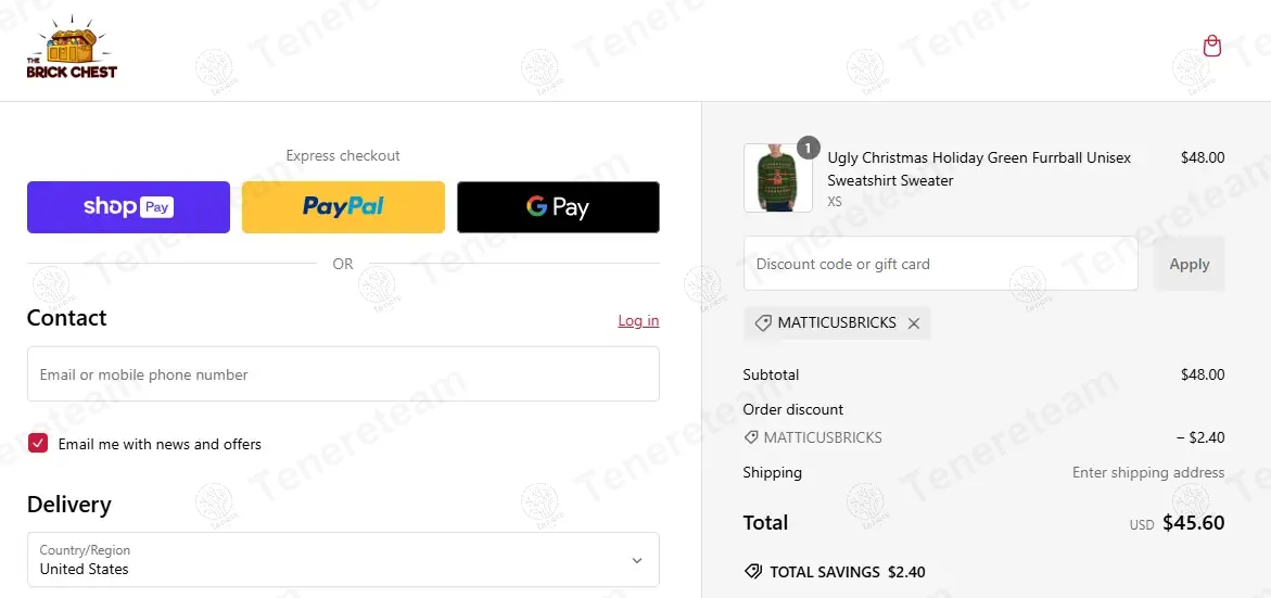 The Brick Chest coupon code: 5% off with MATTICUSBRICKS. Tested and valid as 1 year ago.