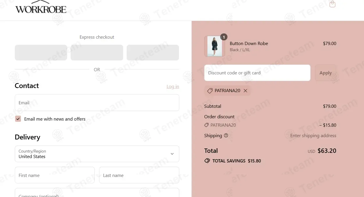 Workrobe coupon code: 20% off with PATRIANA20. Tested and valid as 9 months ago.