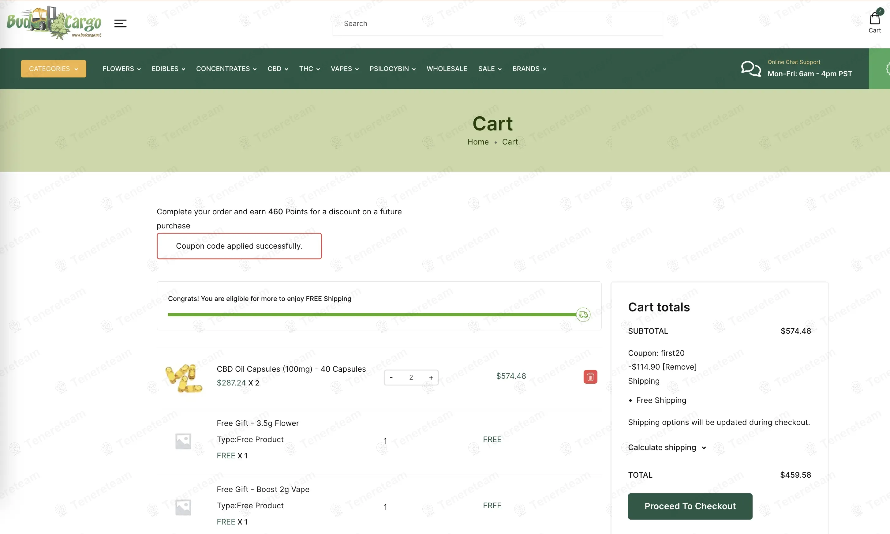 BUD CARGO coupon code: 20% off with FIRST20. Tested and valid as 8 months ago.