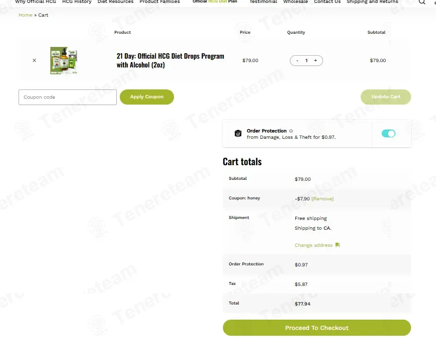 Official HCG Diet Plan coupon code: 10% off with HONEY. Tested and valid as 4 days ago.