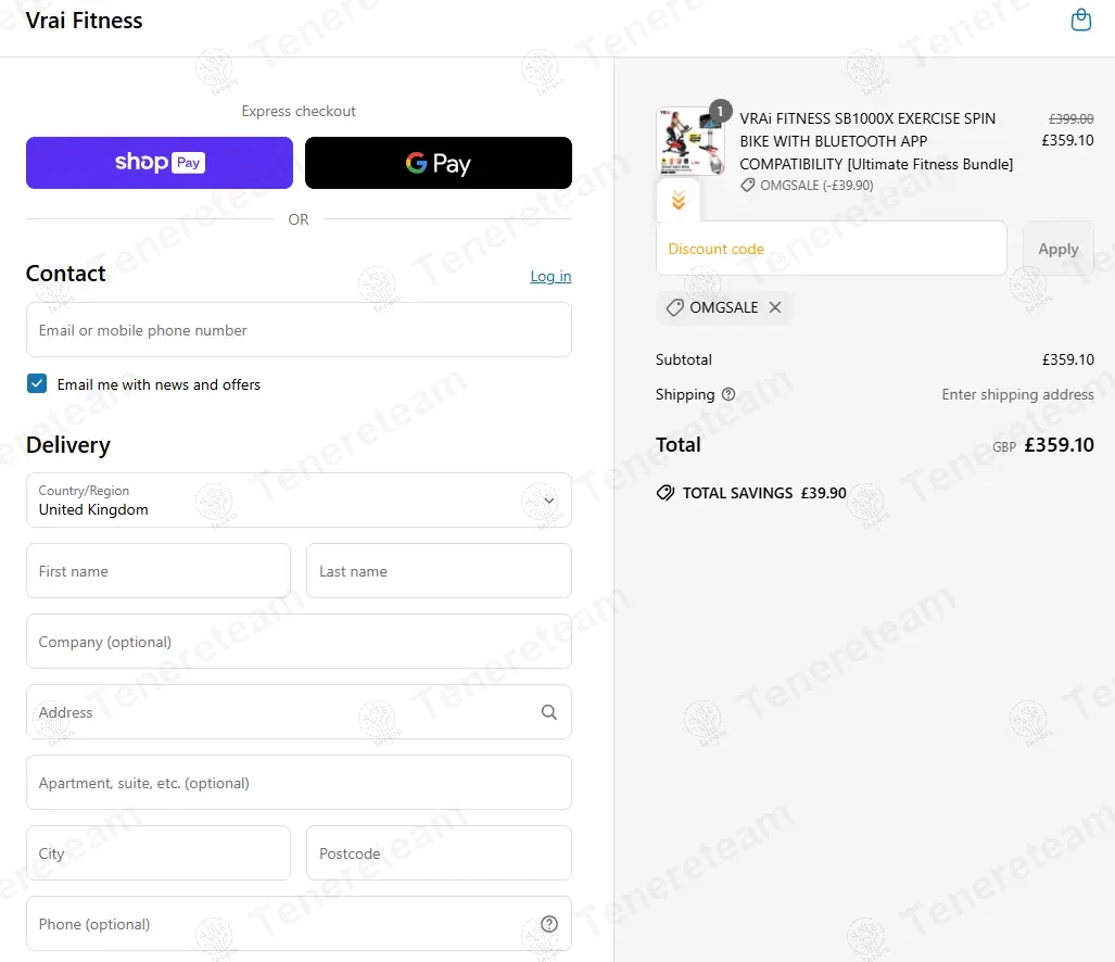 VRAi Fitness coupon code: 10% off with OMGSALE. Tested and valid as 11 months ago.