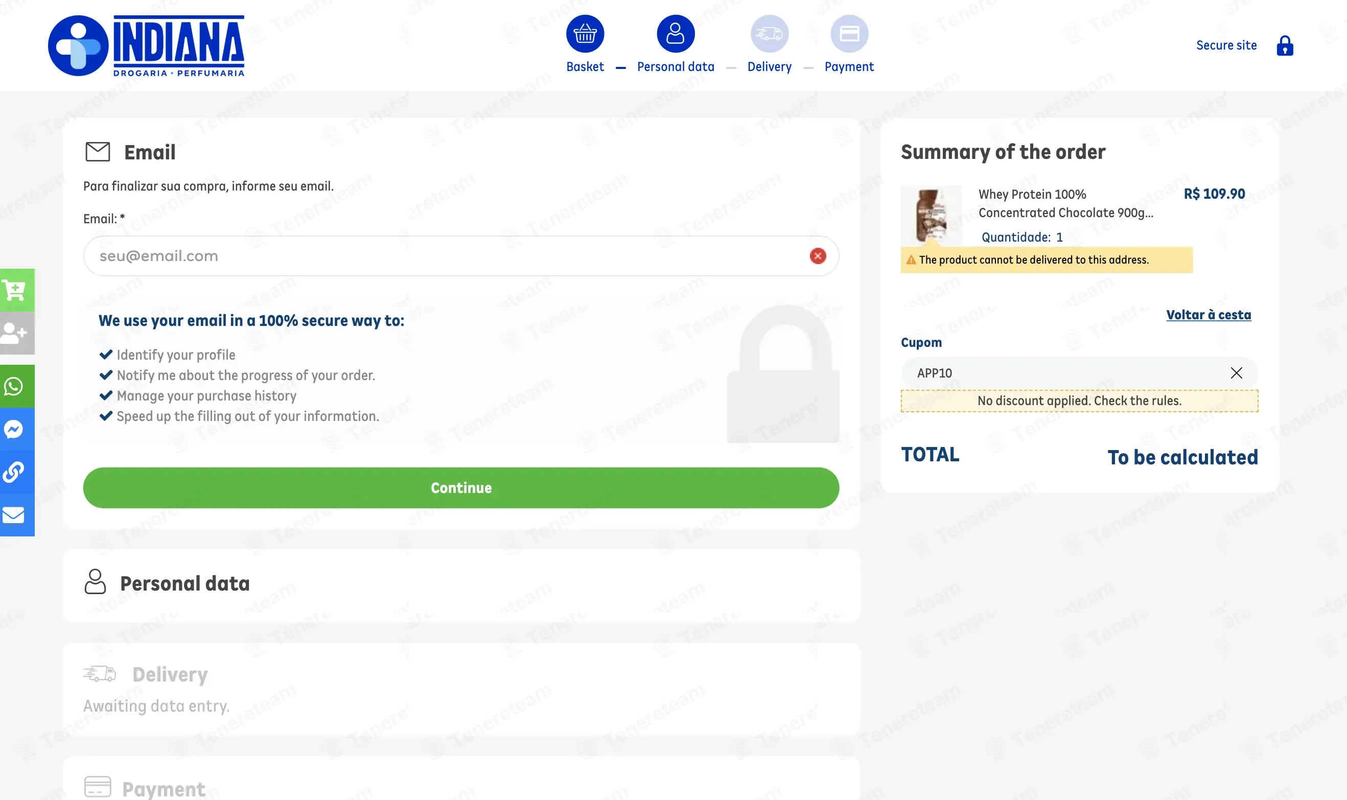 Farmacia Indiana BR coupon code: 10% off with APP10. Tested and valid as 3 months ago.