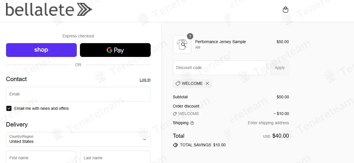Bellalete coupon code: 20% off with WELCOME. Tested and valid as 9 months ago.