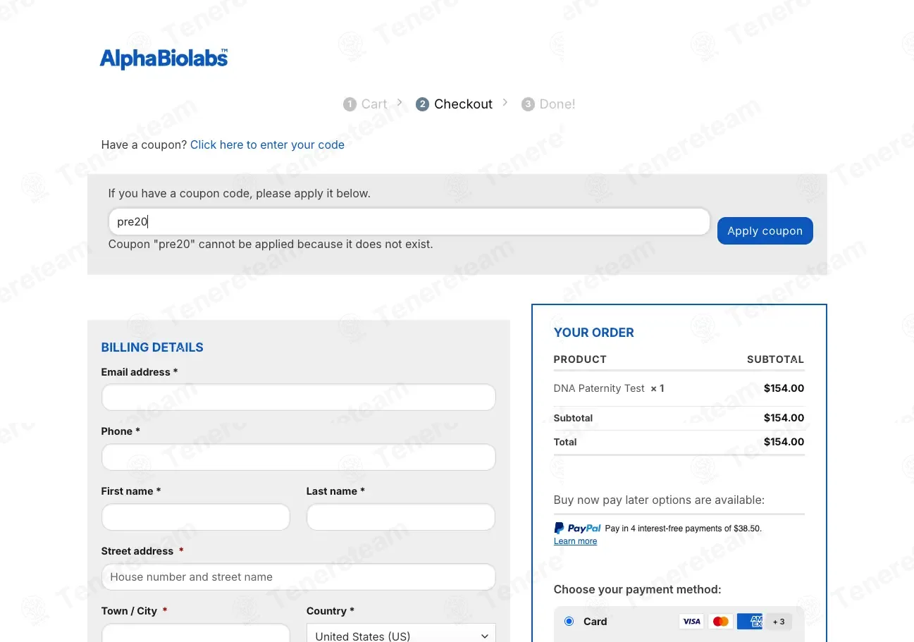 Alpha Biolabs USA coupon code: $20 off with pre20. Tested and valid as 3 months ago.