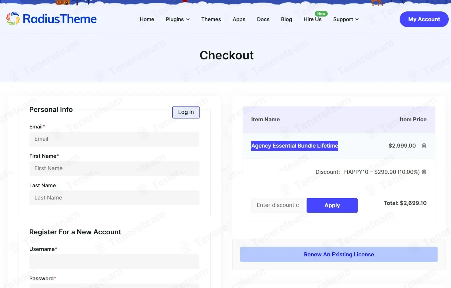 RadiusTheme coupon code: 10% off with HAPPY10. Tested and valid as 2 months ago.