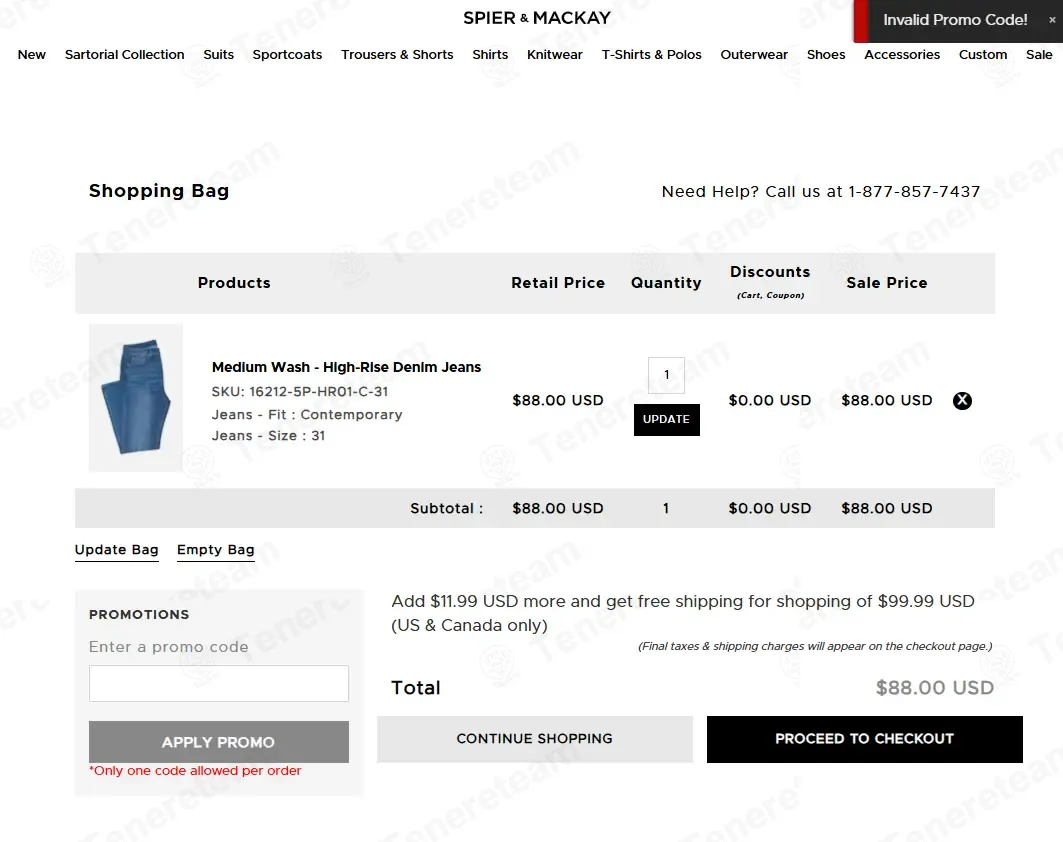 Spierandmackay.com coupon code: 20% off with 39GP6P. Tested and valid as 1 month ago.