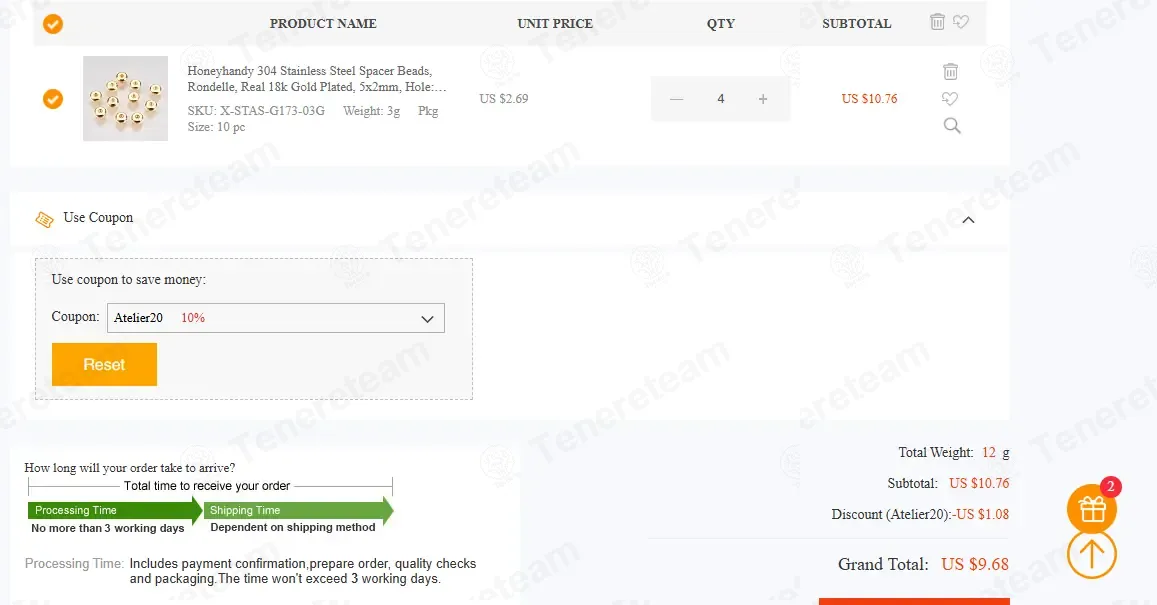 Beebeecraft coupon code: 10% off with Atelier20. Tested and valid as 4 days ago.