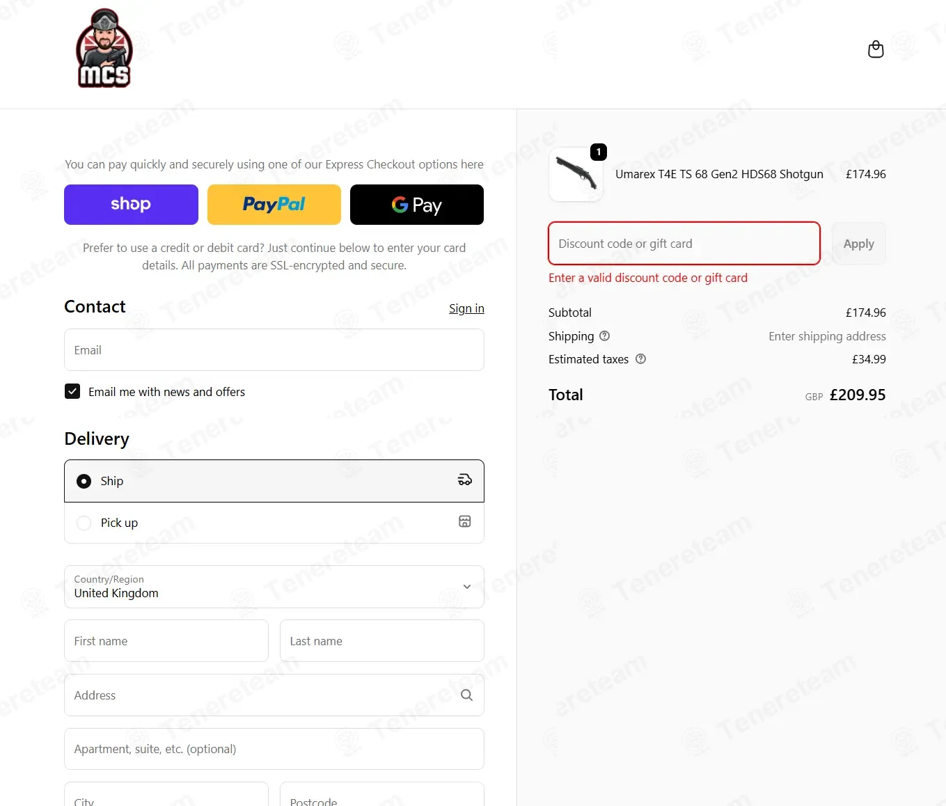 Modern Combat Sports UK coupon code: 10% off with BLACKBACKSPB. Tested and valid as 6 months ago.
