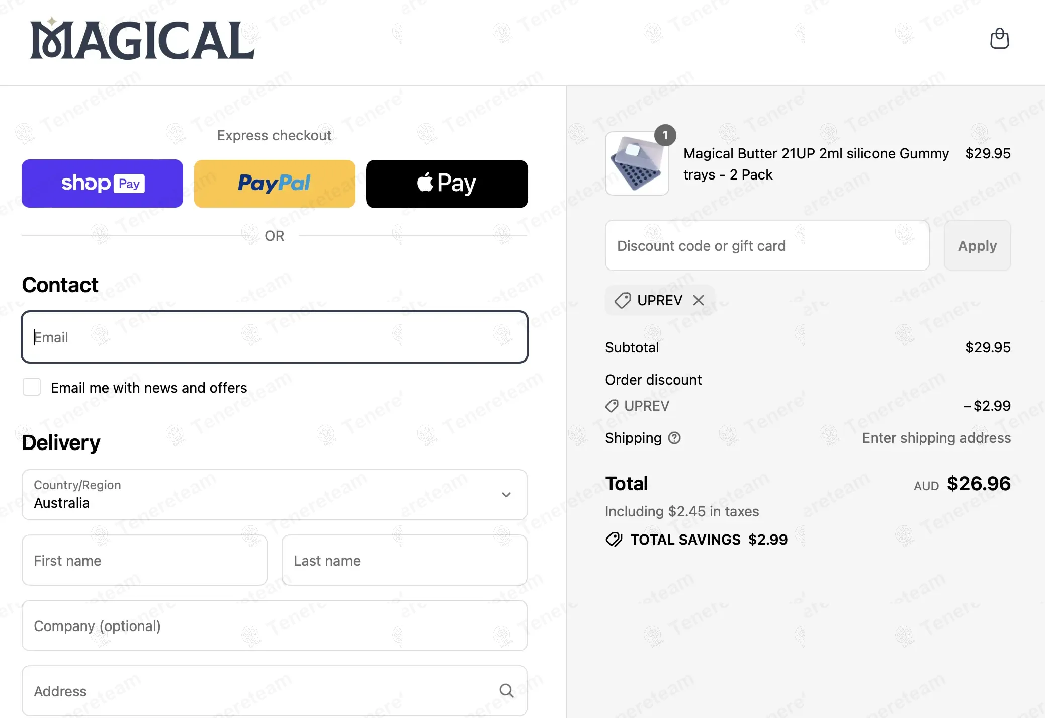 Magical Butter AU coupon code: 10% off with uprev. Tested and valid as 3 months ago.