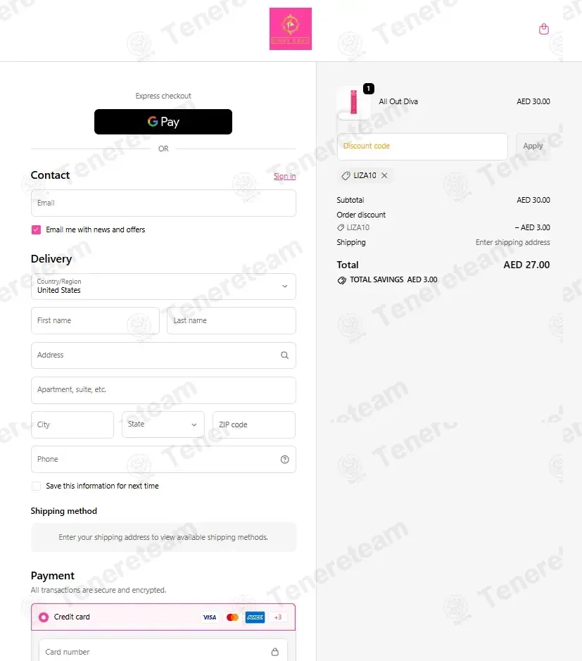 Pinky Goat coupon code: 10% off with LIZA10. Tested and valid as 1 month ago.