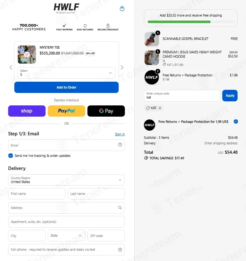 He Would Love First coupon code verified as working at checkout