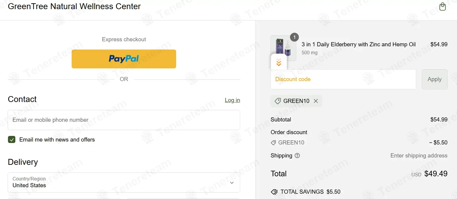 Green Tree Wellness Center coupon code: 10% off with GREEN10. Tested and valid as 1 year ago.