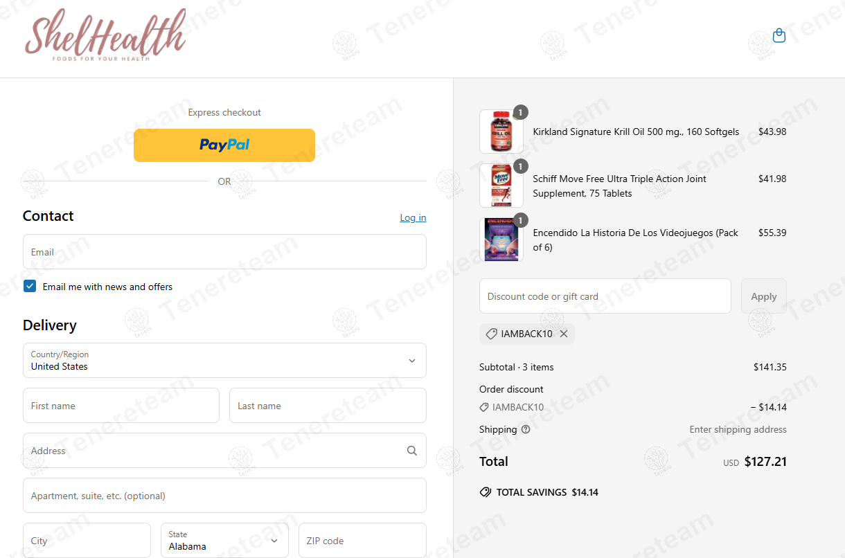 Shelhealth coupon code: 10% off with IAMBACK10. Tested and valid as 1 year ago.