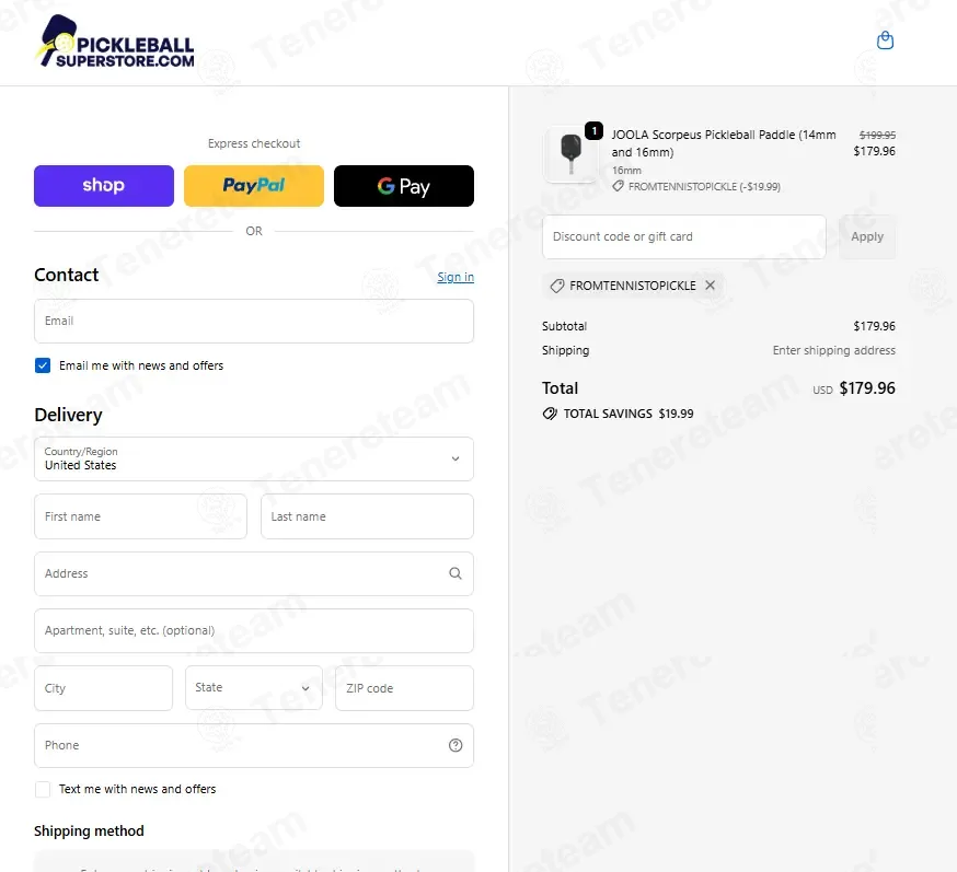 Pickleball Superstore coupon code: 10% off with FROMTENNISTOPICKLE. Tested and valid as 1 month ago.