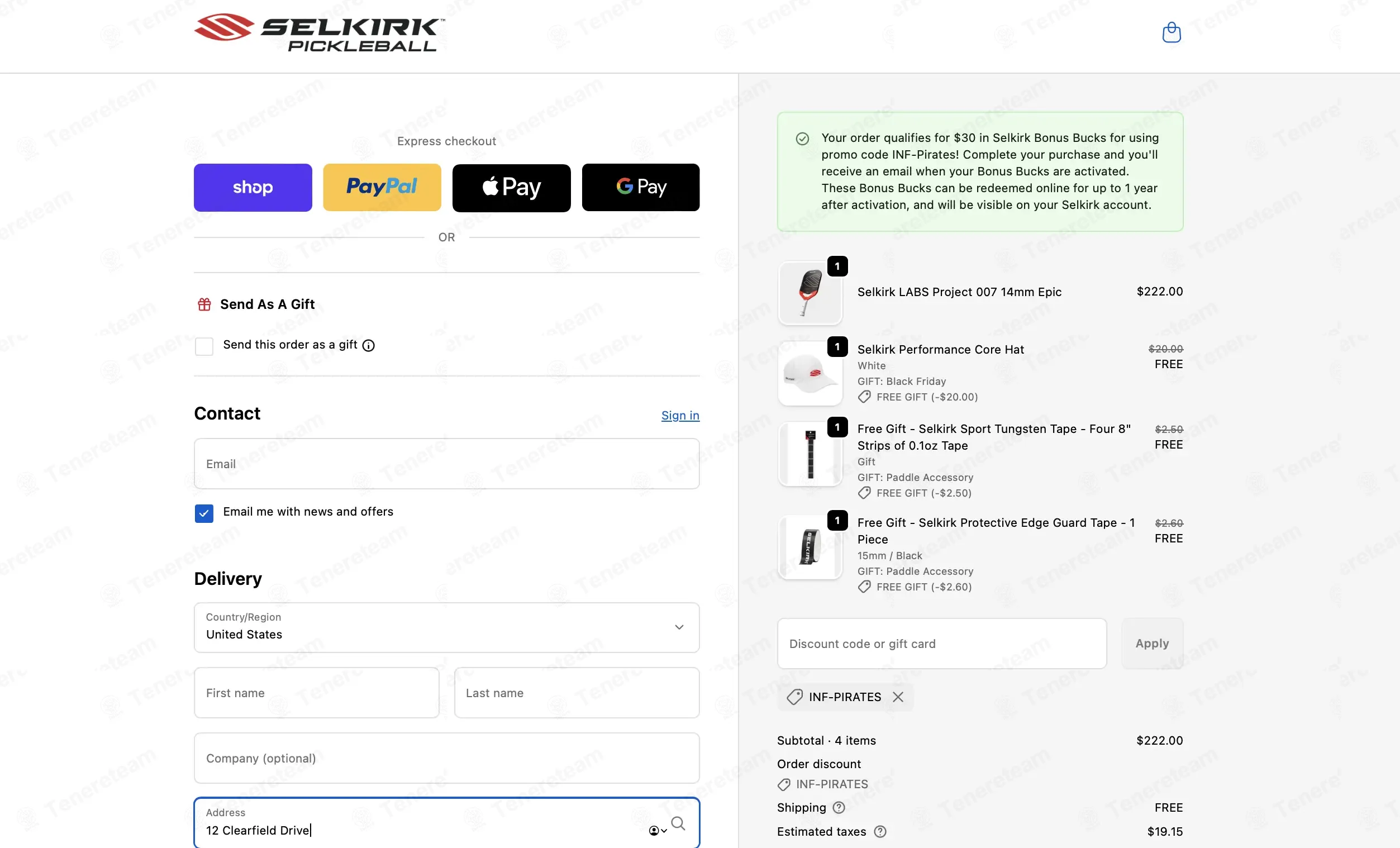 Selkirk Labs coupon code: Sale off with INF-PIRATES. Tested and valid as 5 months ago.