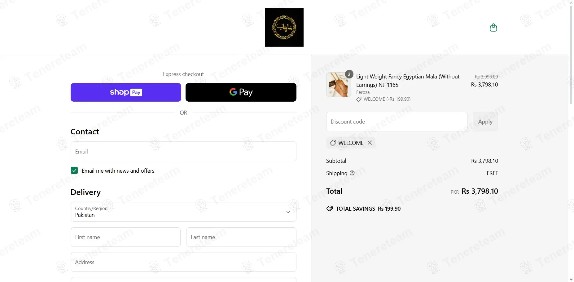 Nayab Jewellery coupon code: 5% off with WELCOME. Tested and valid as 1 year ago.