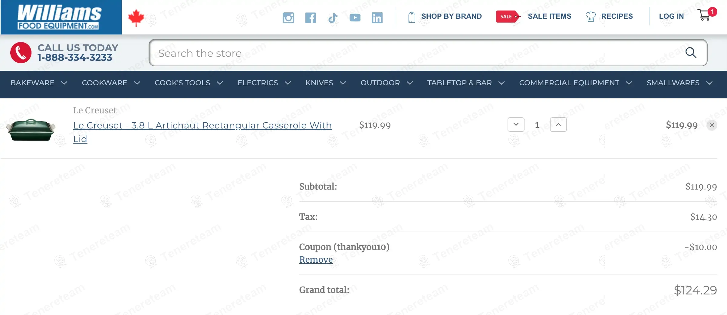 Williams Food Equipment coupon code: $10 off with THANKYOU10. Tested and valid as 6 months ago.