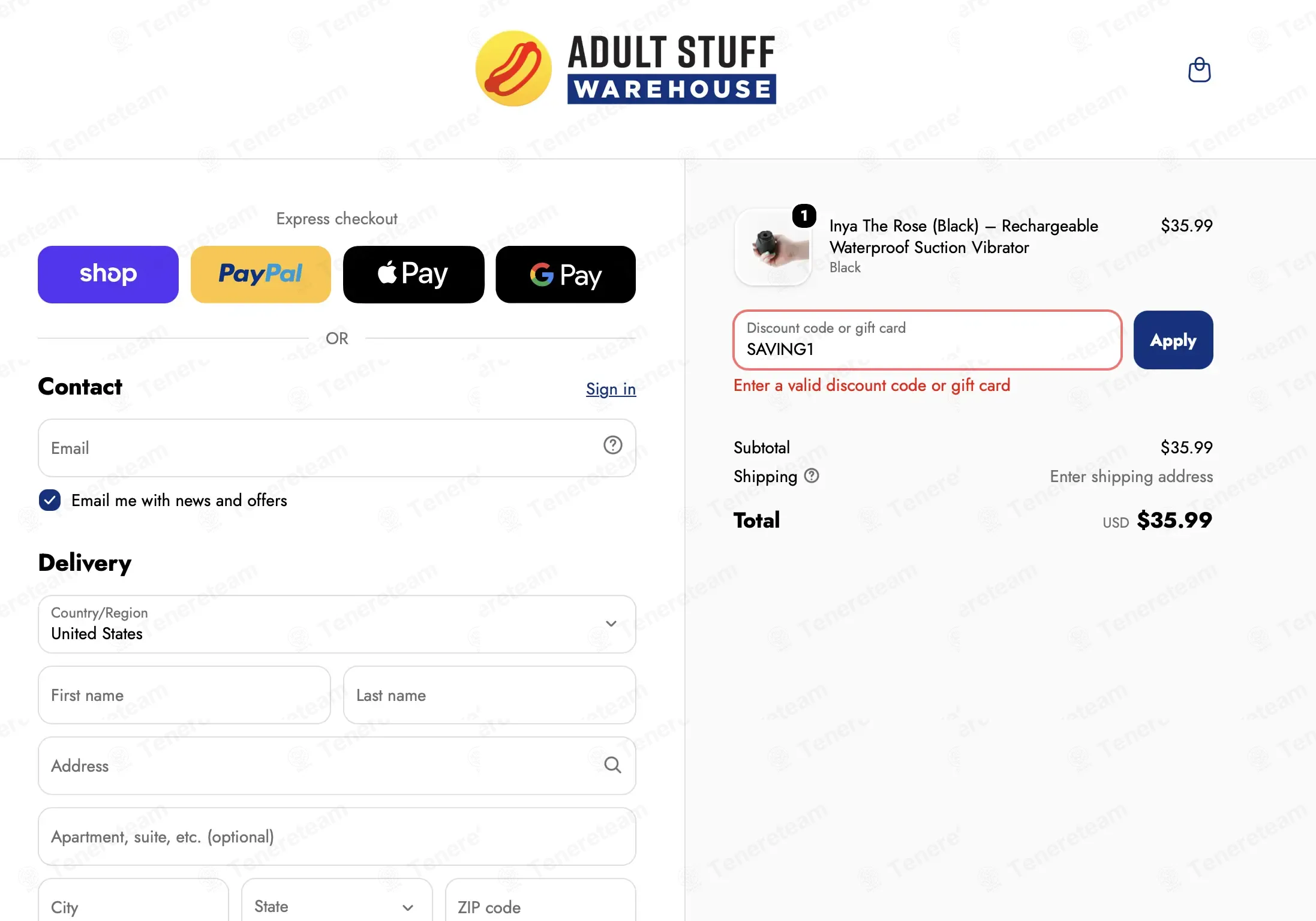 Adult Stuff Warehouse AU coupon code: 10% off with SAVING1. Tested and valid as 41 seconds ago.
