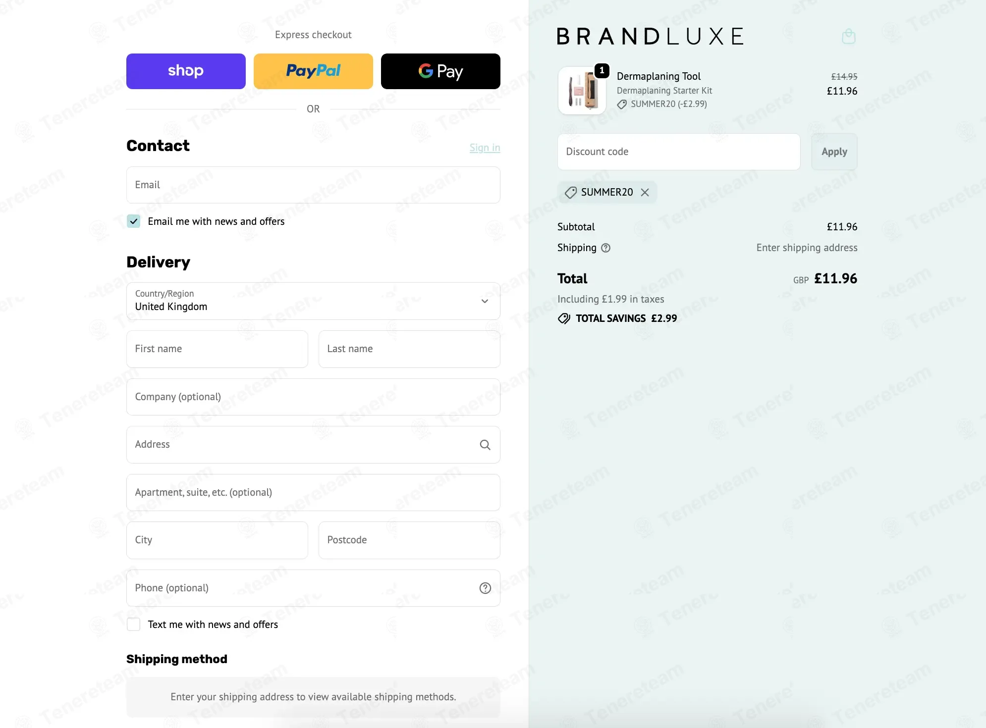 The Brand Luxe coupon code: 20% off with SUMMER20. Tested and valid as 4 months ago.