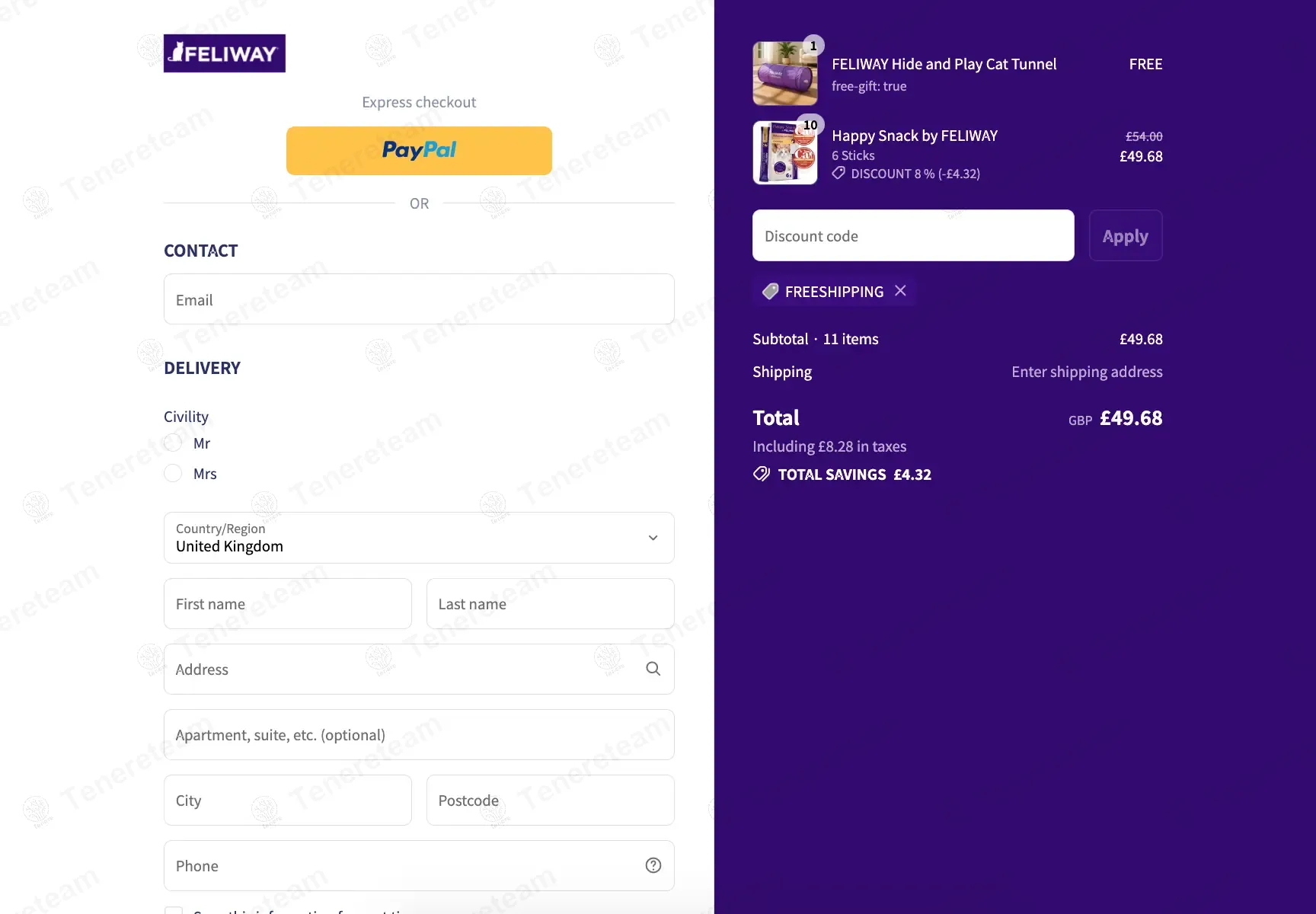 Feliway coupon code: Sale off with FREESHIPPING. Tested and valid as 11 months ago.