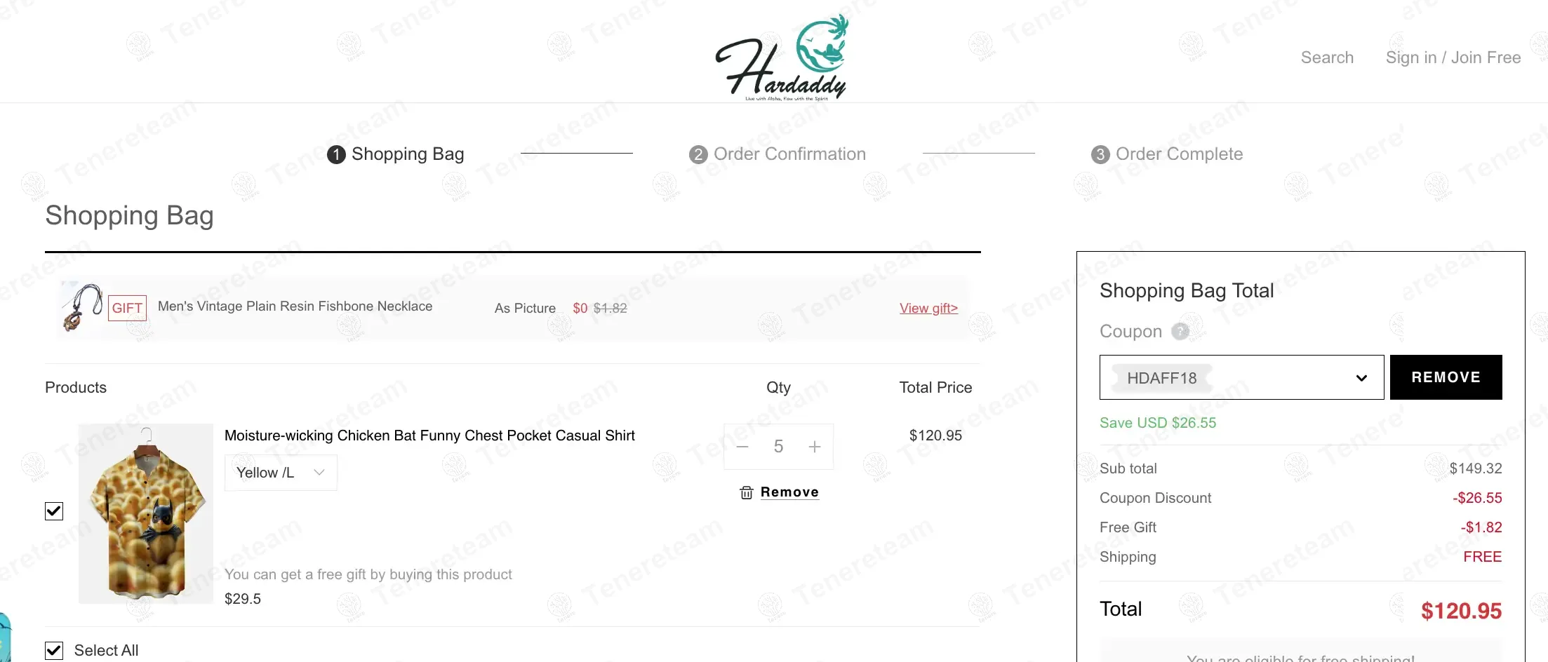 Hardaddy coupon code: 18% off with HDAFF18. Tested and valid as 2 months ago.