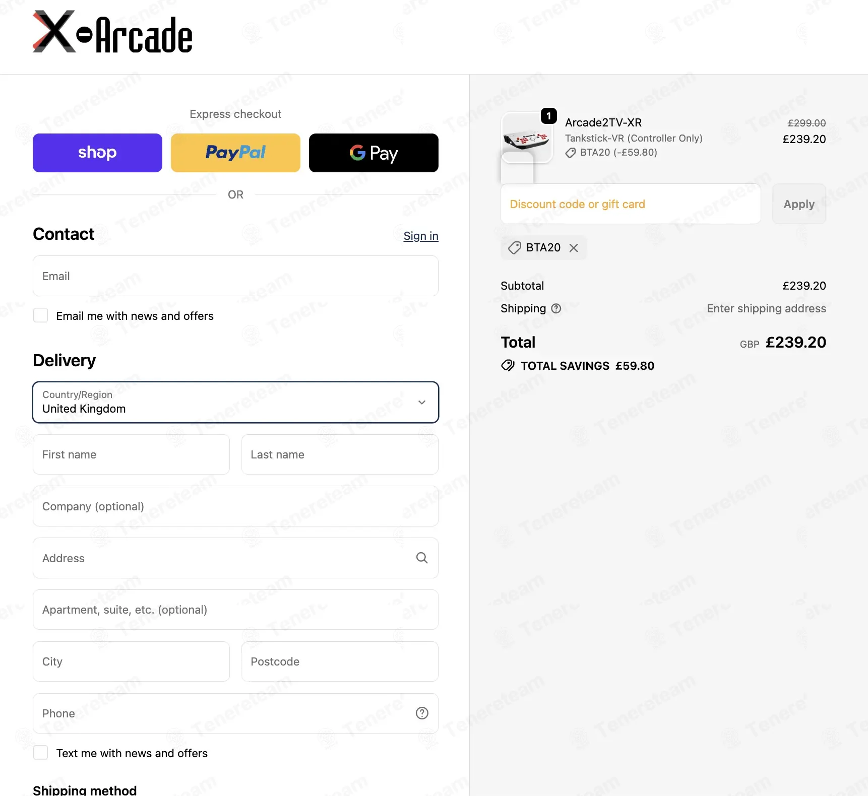 X-Arcade coupon code: 20% off with BTA20. Tested and valid as 3 weeks ago.