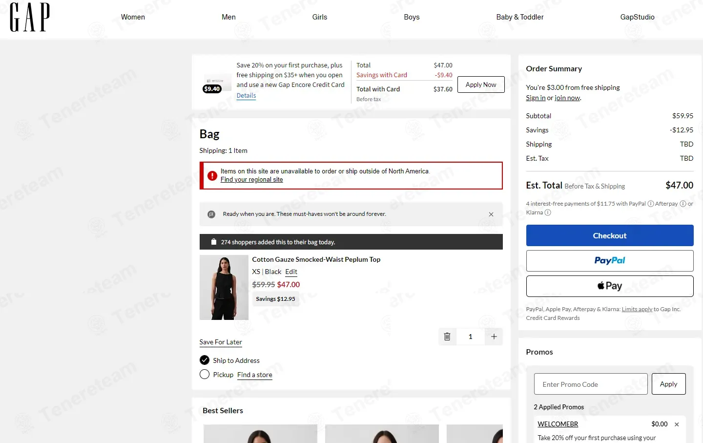 Gap coupon code: 20% off with WELCOMEBR. Tested and valid as 1 month ago.