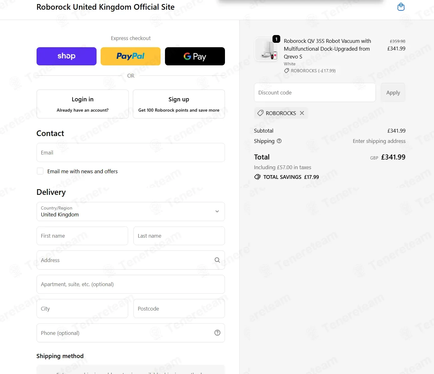 Roborock UK coupon code: 5% off with ROBOROCKS. Tested and valid as 1 day ago.