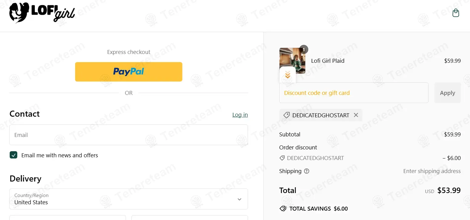 Lofi Girl coupon code: 10% off with DEDICATEDGHOSTART. Tested and valid as 1 year ago.
